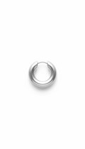 Chunky Silver Hoop Earrings Statement Size